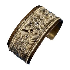 Chan Luu Silver Lace Embellished Bracelet